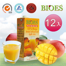 【囍瑞 BIOES】 純天然100%芒果綜合原汁 (1000ml/12瓶)