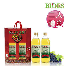 【囍瑞 BIOES】特級葡萄籽油禮盒送好禮(1000ml - 禮盒裝2入)
