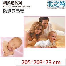 【北之特】防蹣寢具_床套_E3精柔眠_雙人加大 (205*203*23 cm)