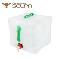【韓國SELPA】多用途折疊水箱(加大款20L)/水桶/洗車/露營/澆花/飲水