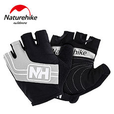 【Naturehike】特殊脫環加厚耐磨半指騎行套/運動手套(綠色)