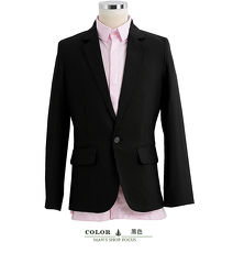 【男人幫】日系合身窄版極緻條紋單扣西裝外套(C5308)