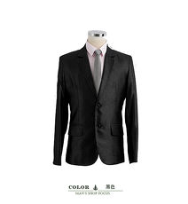 【男人幫】明日之星黑色閃耀立體光點雙扣西裝外套(C5306)