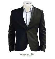 【男人幫】C5321*韓版修身顯瘦【酷炫造型魅力設計立領單扣西裝外套】獨特韓版紳士雅痞款