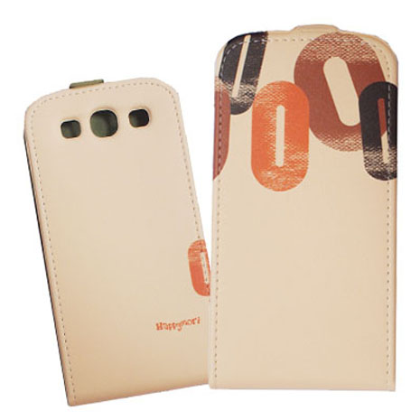 HAPPYMORI SAMSUNG GALAXY S3 刷紋數字 掀蓋式皮套 綠色
