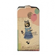 HAPPYMORI SAMSUNG GALAXY S2復古女孩 掀蓋式皮套
