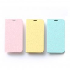 ZENUS SAMSUNG GALAXY S5 粉嫩蛇皮 書本式皮套粉紅