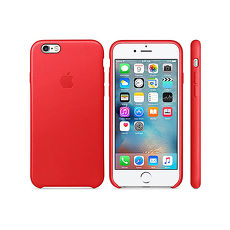 Apple 原廠 iPhone6 / 6S case 適用 皮革保護套 (紅色-盒裝)