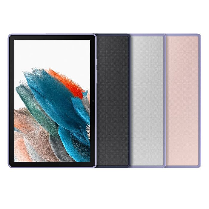 SAMSUNG Galaxy Tab A8 X200/X205適用 原廠彩色邊框透明保護殼 (EF-QX200)藍色