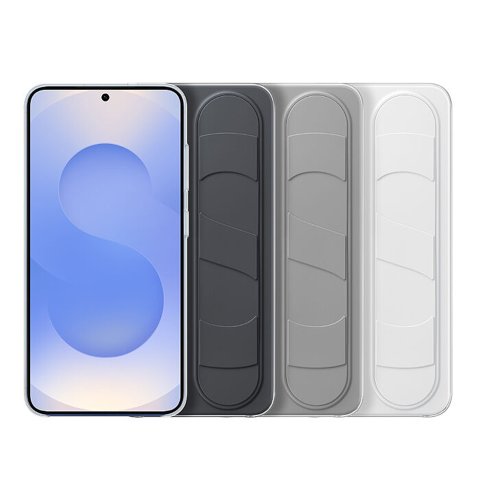 Samsung 三星 Galaxy S25 / S25+ / S25 Ultra 原廠立架式矽膠保護殼 (附指環帶)S25 (黑)