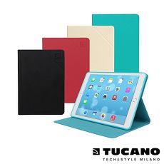 TUCANO iPad Air2 Angolo 時尚可站立式皮革紋保護套米白