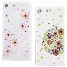 【奧地利水鑽】SONY Xperia M5 (E5653) 5吋 花系列保護軟套