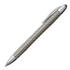 【PORSCHE DESIGN 保時捷】P’3110 金屬雙色編織原子筆