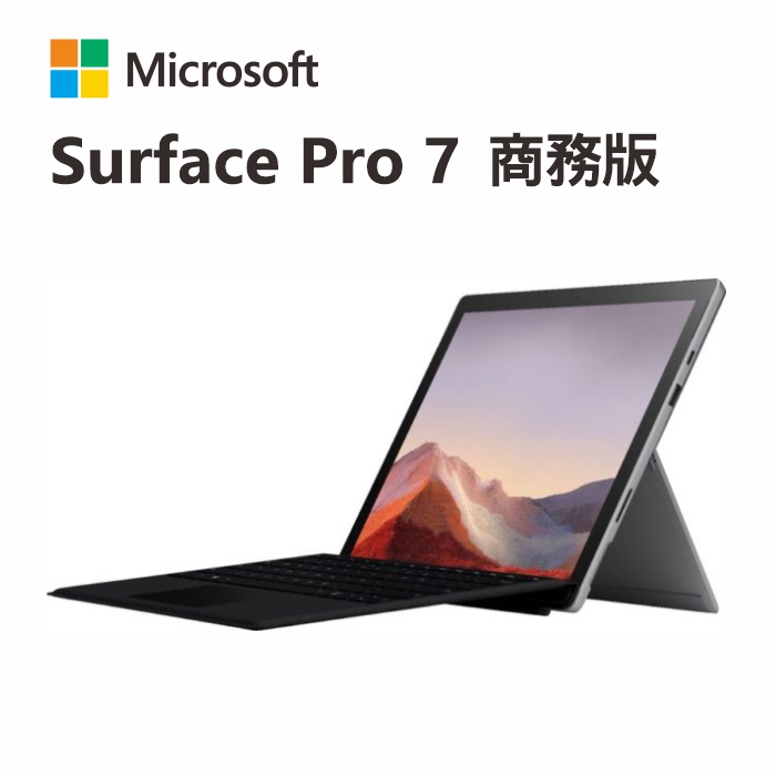 Surface Pro 7 i5/8G/128G/W10P 白金色+多款原廠鍵盤可選 商務版