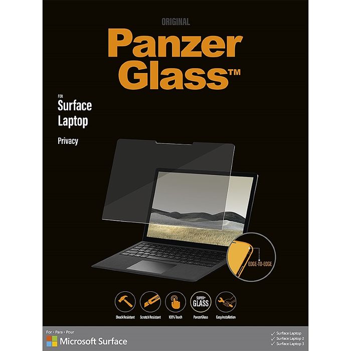 北歐品牌 Panzer Glass Surface Laptop 13.5吋/15吋 專用防窺玻璃保護貼13.5吋