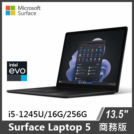【客訂】Surface Laptop 5 13.5" i5/16G/256G/W11P 商務版白金色
