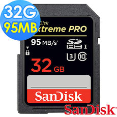 【SanDisk 新帝】32GB Extreme Pro SDHC UHS-I U3 95MB/s 記憶卡