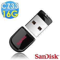 【SanDisk 新帝】CZ33 Cruzer Fit USB 16GB 隨身牒