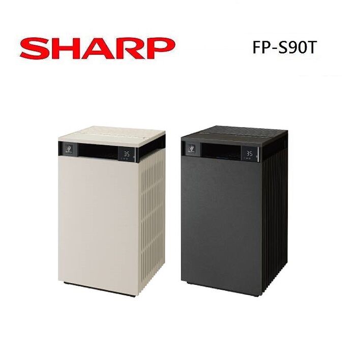 SHARP 夏普 FP-S90T 27坪 Purefit美學系列 空氣清淨機奶油白