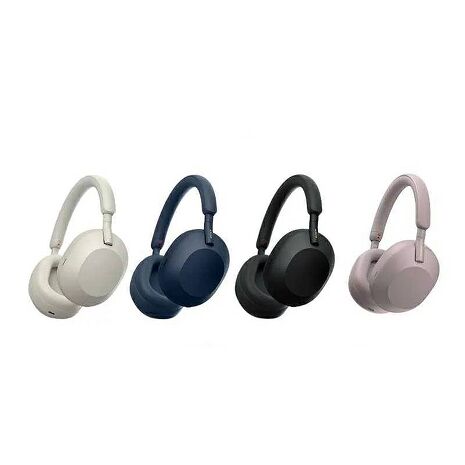 SONY 索尼 WH-1000XM5 真無線降噪耳罩耳機 黑色/銀色/藍色/玫瑰灰【活動送百元禮券】藍色