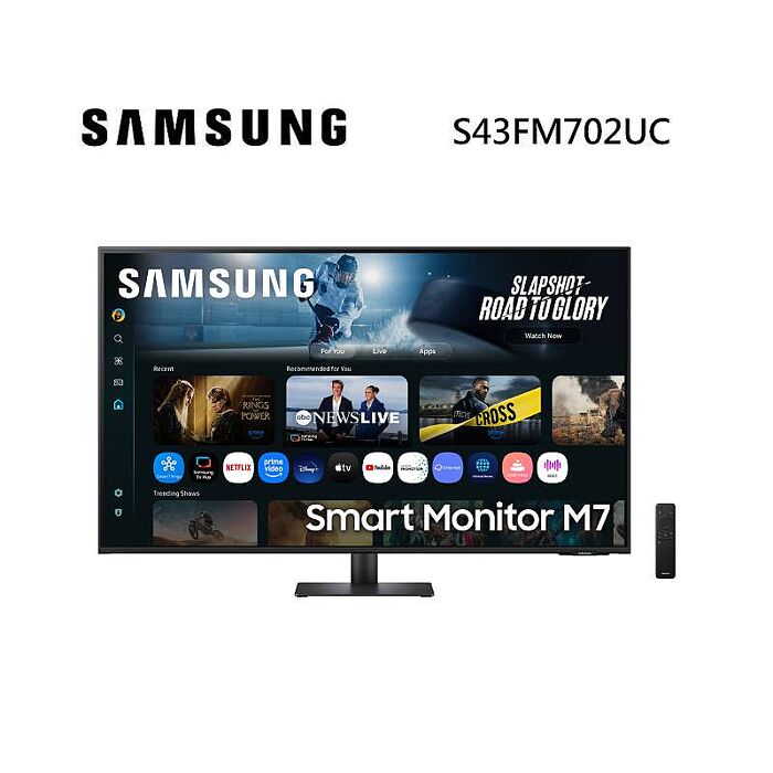 SAMSUNG 三星 S43FM702UC 43吋 智慧聯網螢幕 M7 M70F Samsung Vision AI (2025)
