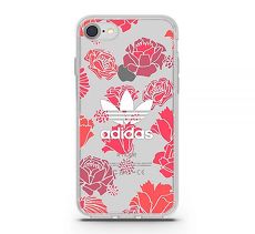 adidas Originals 4.7吋 iPhone 7/i7 玫瑰 TPU 透明殼 彩繪 保護殼