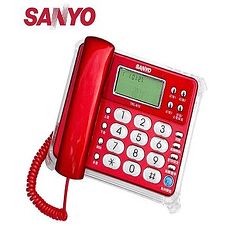 台灣哈理 三洋 SANYO 來電顯示有線電話 TEL-813 紅 / 白 2色