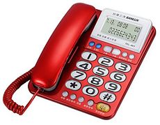 台灣哈理 三洋 SANYO 來電顯示有線電話 TEL-851 紅/銀 2色