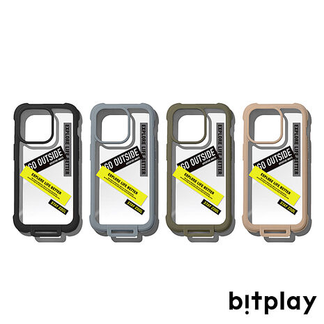 bitplay iPhone 14 Pro Wander Case 隨行殼(附贈貼紙)霧灰藍