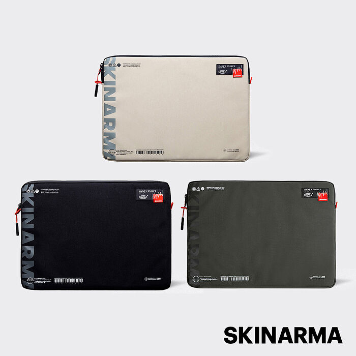 Skinarma日本潮牌 14吋 Farde風格筆電保護套米白