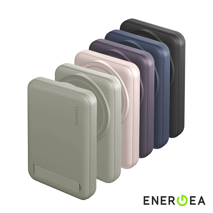 預購5/27出貨 Energea 10000mAh MagPac Mini 磁吸無線快充支架行動電源粉色
