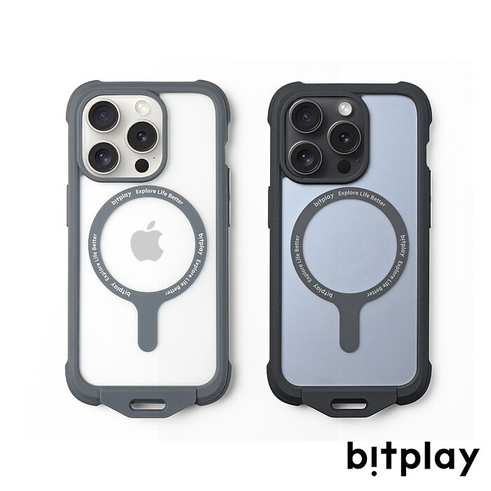 bitplay iPhone 15 Pro Max 霧面磁吸隨行殼暗夜黑
