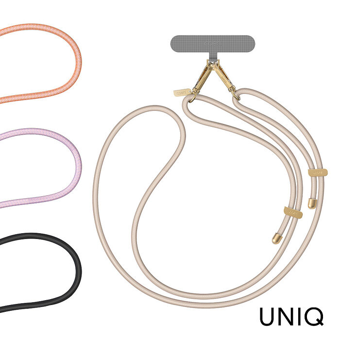 UNIQ COEHL Laurel 手機通用雙扣掛繩 附墊片象牙