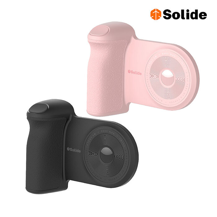 solide 索力得 PiscesCam 雙魚座 磁吸即可拍 5000mAh 磁吸支架握把行動電源粉色