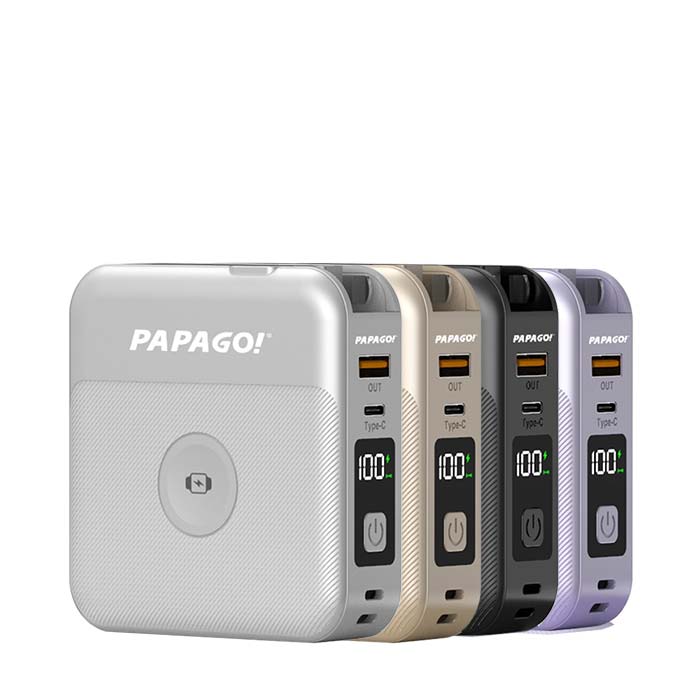Papago 第三代10000 mAh功能無線充行動電源BS-WL720黑