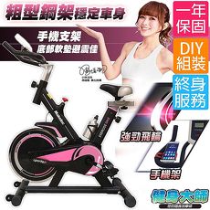 健身大師-名模專用S曲線有氧飛輪車
