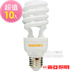 東亞照明 24W半螺型燈泡【台灣製造 】黃光10入