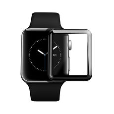 Apple Watch 3D曲面全覆蓋超薄鋼化保護貼(42mm)-黑色