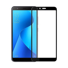 SSTAR ASUS ZENFONE MAX Plus(M1)(ZB570TL) 全膠滿版日規全覆蓋9H鋼化玻璃保護貼/黑色