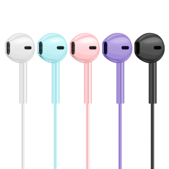 彩色繽紛3.5mm耳機(五色可選)紫色