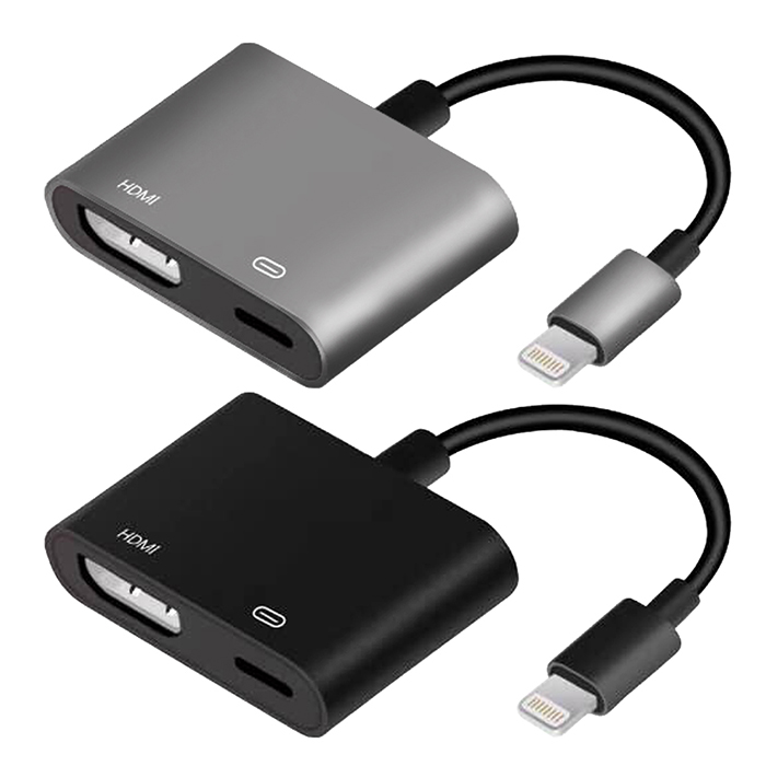For Apple Lightning 鋁合金數位影音轉接器OT-7565S/兩色可選