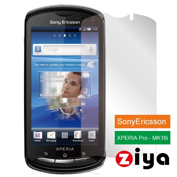 ZIYA Sony Ericsson XPERIA pro MK16i 抗刮亮面螢幕保護貼 - 2入
