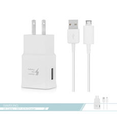 Samsung三星 Galaxy快充 9V /1.67A + Micro USB快充傳輸線 原廠旅充組合包 各廠牌手機適用/ 快速旅行充電器 QC 2.0【BSMI認證】Note4/ S6/ Note5/ S7 edge