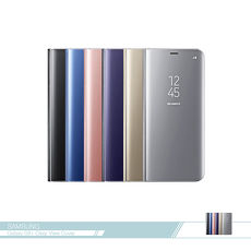 Samsung三星 原廠Galaxy S8+ G955專用 透視感應皮套立架式 Clear View /智慧側掀保護套 /翻蓋鏡面智能 /滑動接聽金色