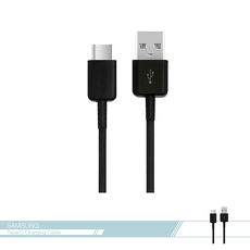 Samsung三星 原廠TypeC to USB 9V快充 數據傳輸線-(黑) 各廠牌適用/2A充電線/ QC 2.0/ Note7/ S8/ S8+【原盒裝拆售款】