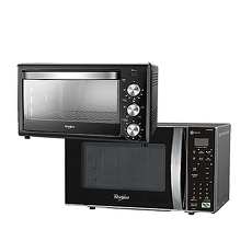惠而浦Whirlpool 20L微電腦微波爐 AKM2064ES +25L旋風烤箱 WTOM251B(烤箱特賣)