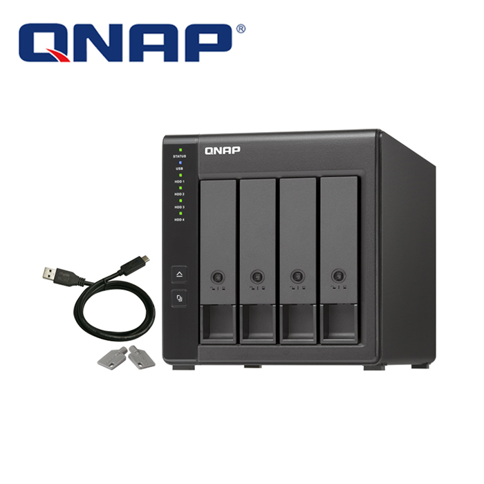 QNAP TR-004 4-bay USB 3.0 RAID 磁碟陣列外接盒