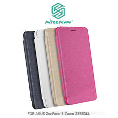 NILLKIN ASUS ZenFone 3 Zoom ZE553KL 星音勻皮套玫瑰紅