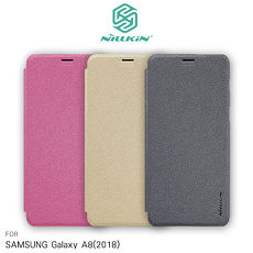 NILLKIN SAMSUNG Galaxy A8(2018) 星音勻皮套香檳金