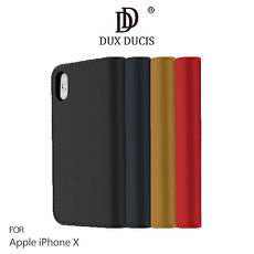 DUX DUCIS Apple iPhone X WISH 真皮皮套卡其